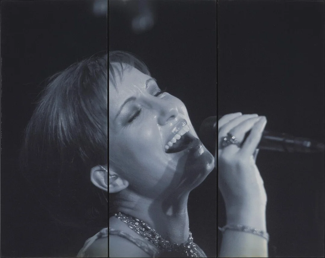 Jan Persson: “Lisa Nilsson”. Triptych. Unsigned. Photostat. Each 140×50 cm. (140×150 cm. in total) (3) — Collector's items/Memorabilia — Bruun Rasmussen