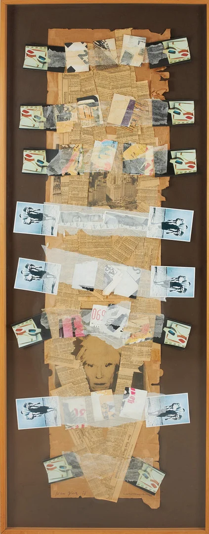 CAROUSCHKA STREIJFFERT (född 1955). "New York", collage, signerad och daterad, -86. — Other — Stockholms Auktionsverk Sickla