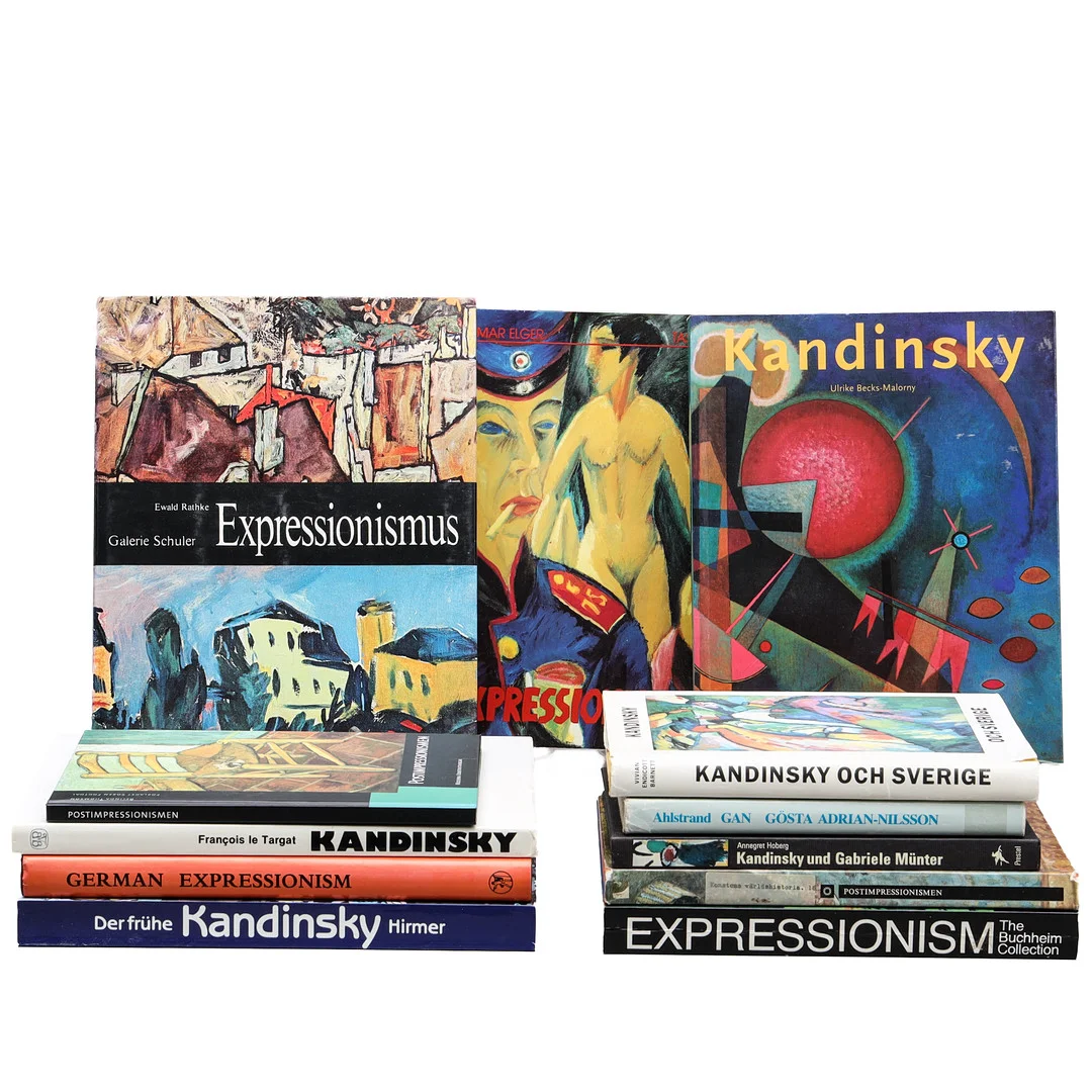 SAMLING KONSTBÖCKER, 12 st, främst expressionism. — Books — Auktionsmagasinet Vänersborg