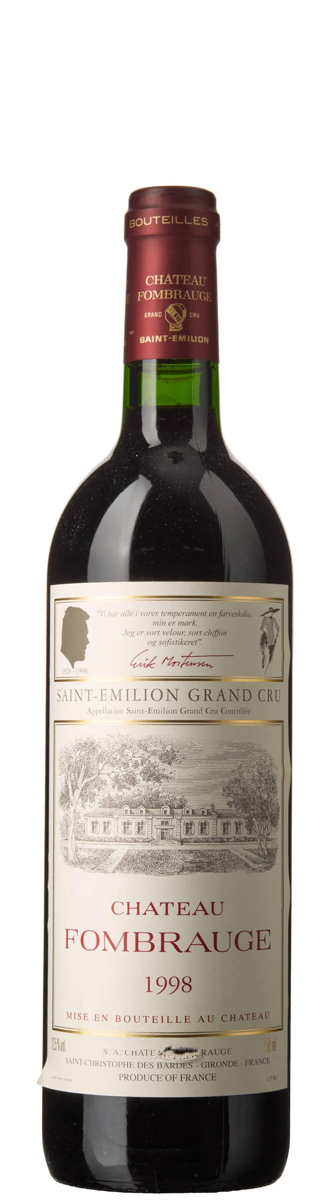 1 x Chateau Fombrauge 1998 — 1 x Chateau Fombrauge 1998 — Vin/Vin — Blomqvist