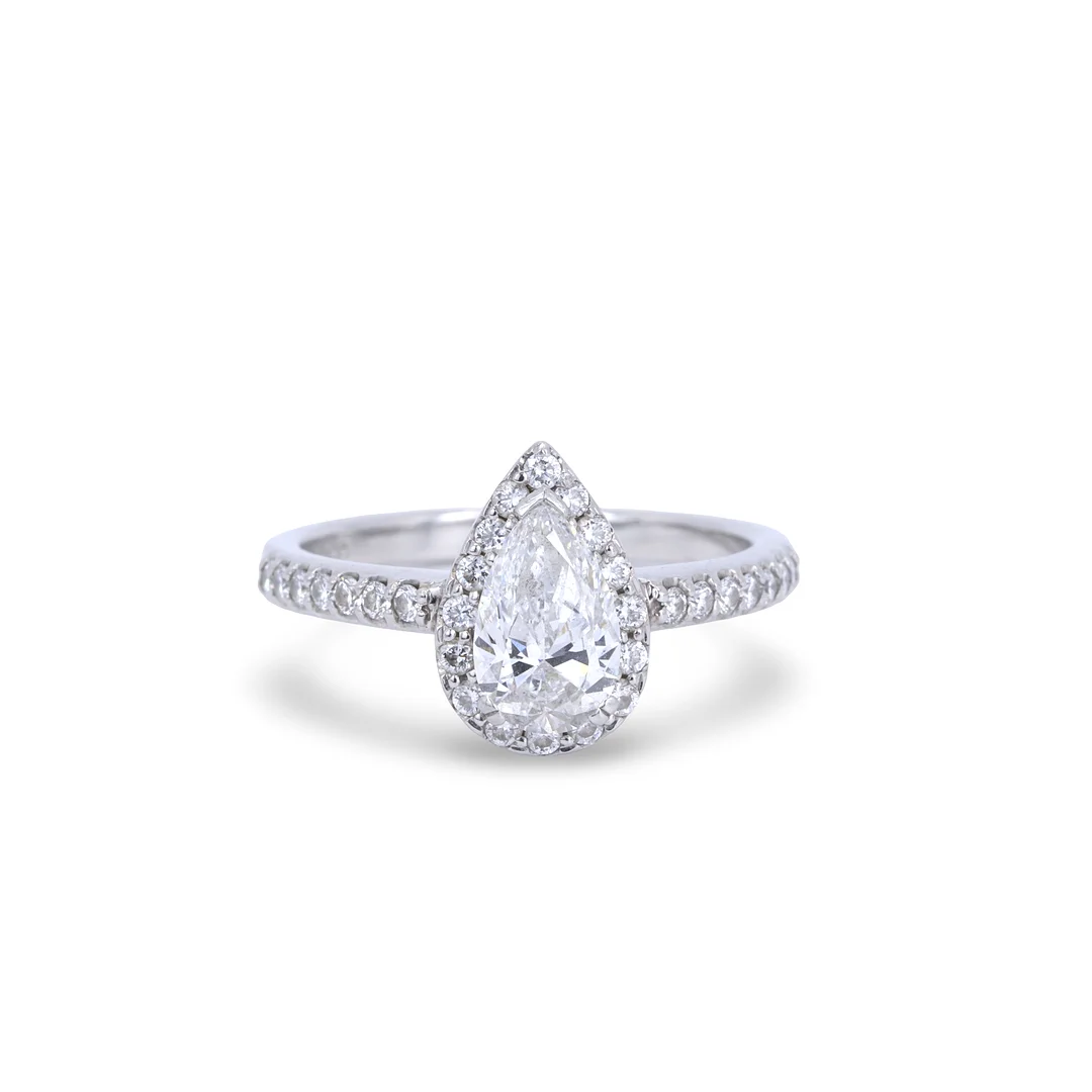 PLATINUM 1.05CT DIAMOND RING. — Rings — Chalkwell Auctions