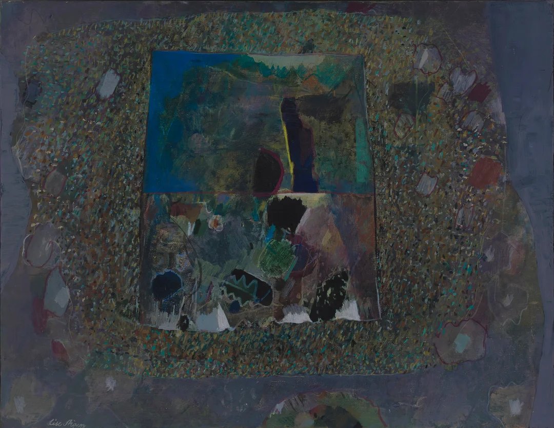 Stigen, Lise Lie — "Bilde i bildet" 1971 — Kunst/Maleri — Blomqvist