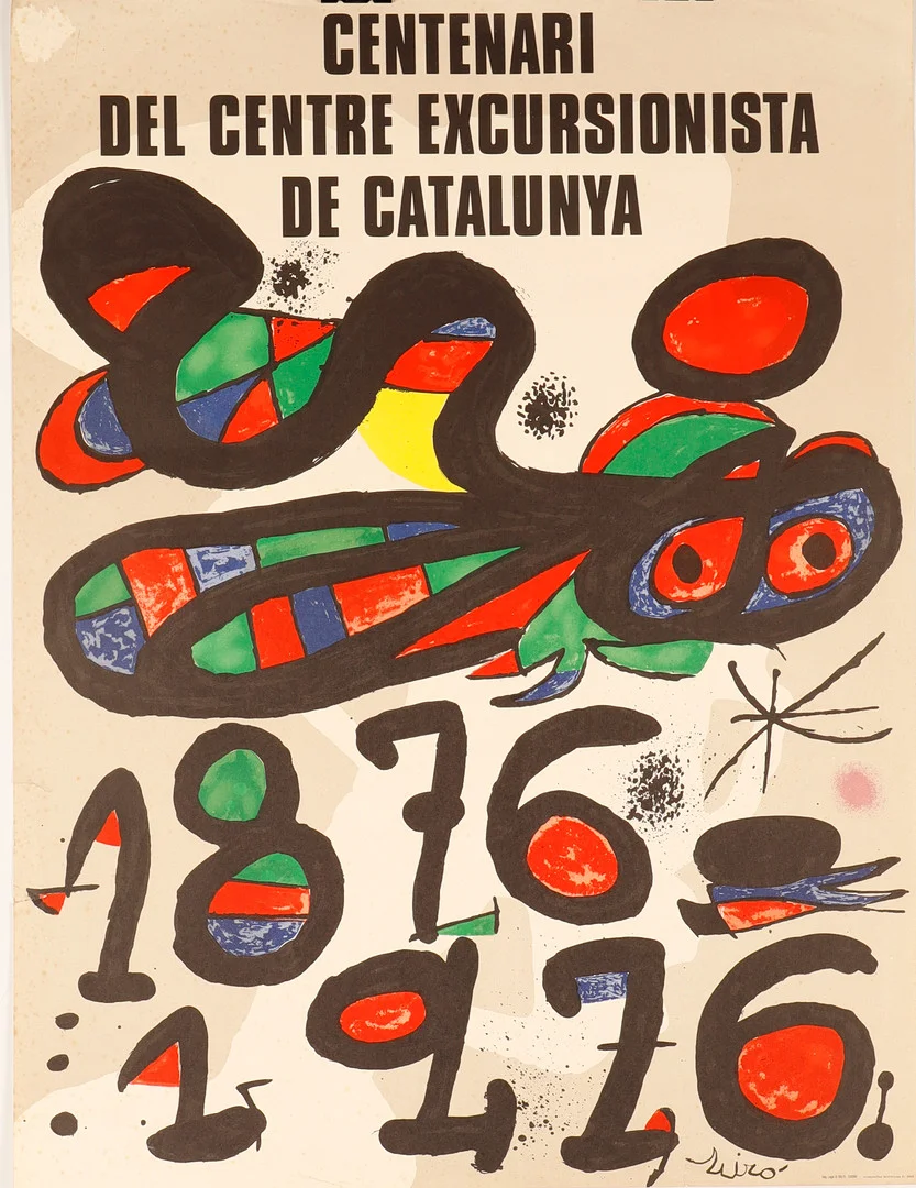 JOAN MIRÓ. "Centenari del Centre Excursionista de Catalunya". — Engravings & Prints — Barcelona Auctions