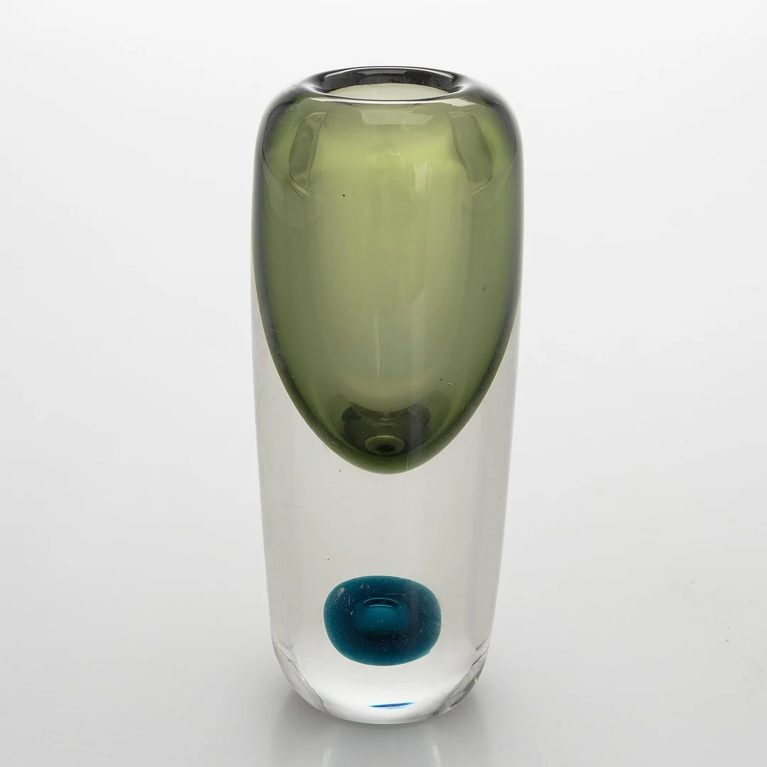 Saara Hopea, vas, glas, "Bubbla", signerad Nuutajärvi Notsjö, 1957. — Design/Glas — Bukowskis