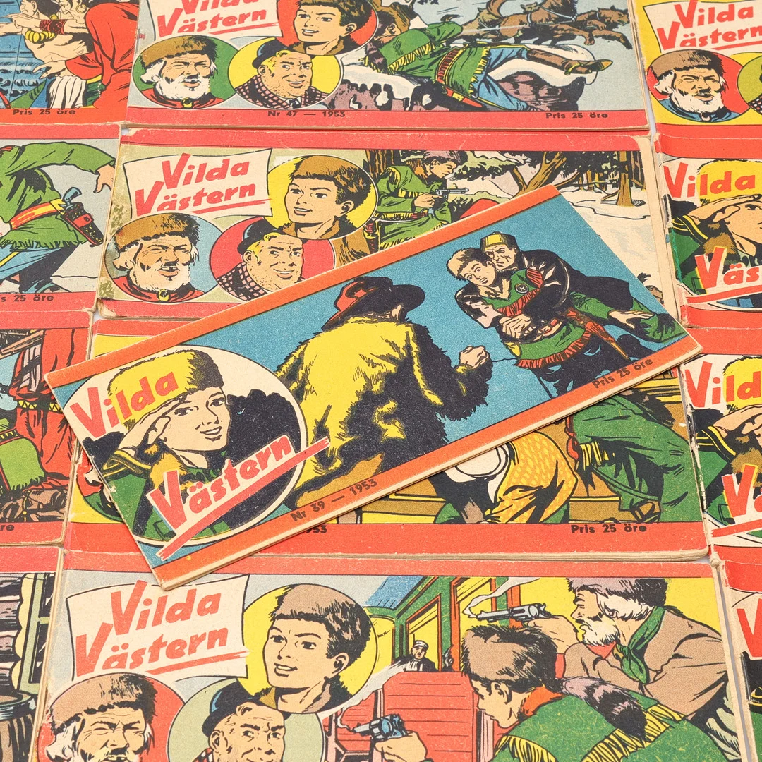 SERIETIDNINGAR, "Vilda västern", nr 27-52, 1953. — Toys — Gomér & Andersson Linköping