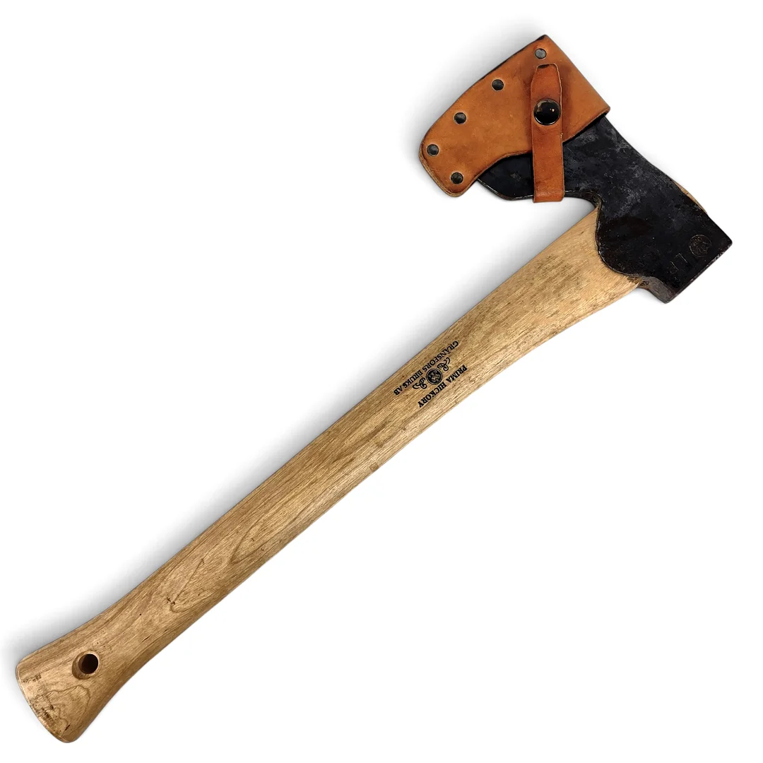 YXA, Prima Hickory, Gränsfors Bruks AB Bergsjö, Hälsingland, signerad LP - Lennart Pettersson. — Edged weapons — Roslagens Auktionsverk
