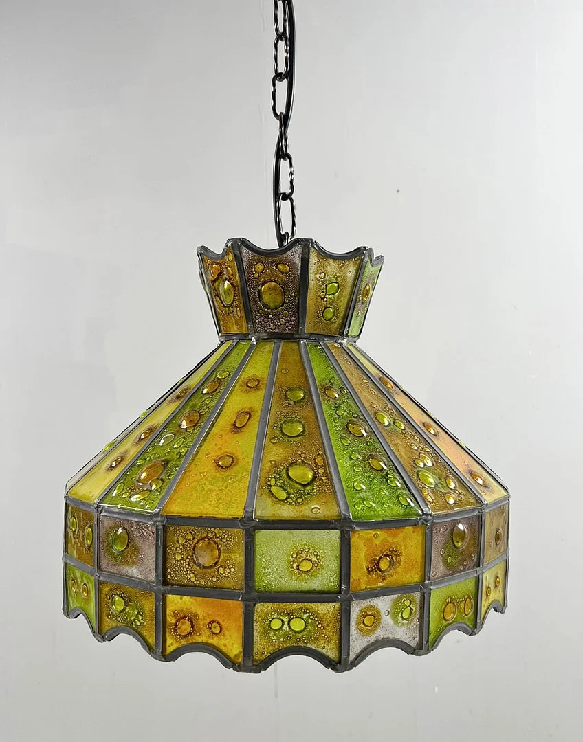 Brutalistische Deckenlampe/Deckenleuchte von Felipe Delfinger für Feders, 1970er Jahre. — Ceiling lights — Stockholms Auktionsverk Düsseldorf/Neuss