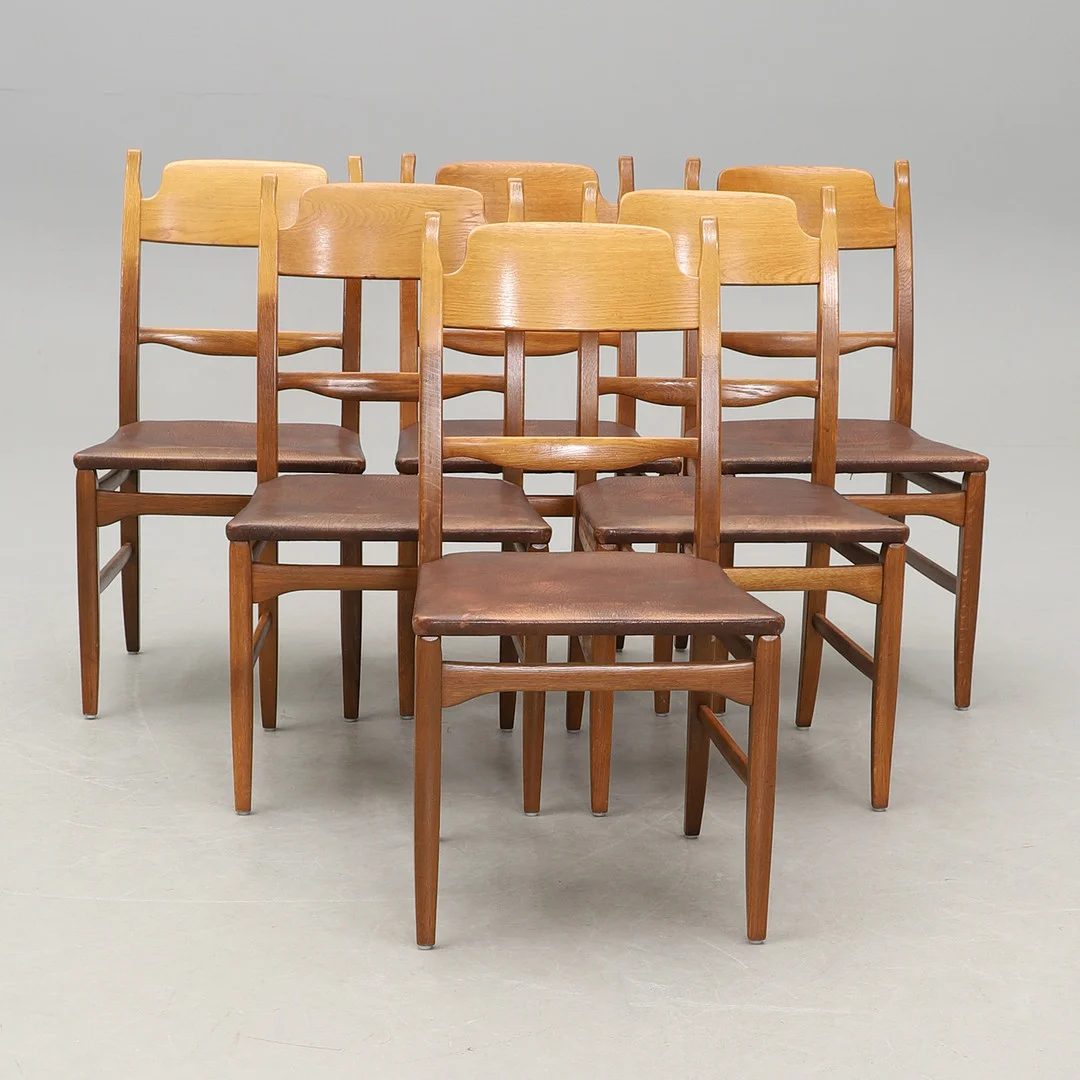 CARL MALMSTEN. Stolar, 6 st, "Calmare Nyckel", Åfors Möbelfabrik. — Armchairs & Chairs — Crafoord Auktioner Malmö