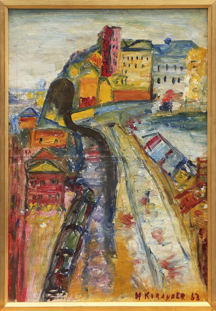 OIDENTIFIERAD KONSTNÄR. OLJA, på pannå, signerad M Korander, 1953. — Paintings — Kalmar Auktionsverk