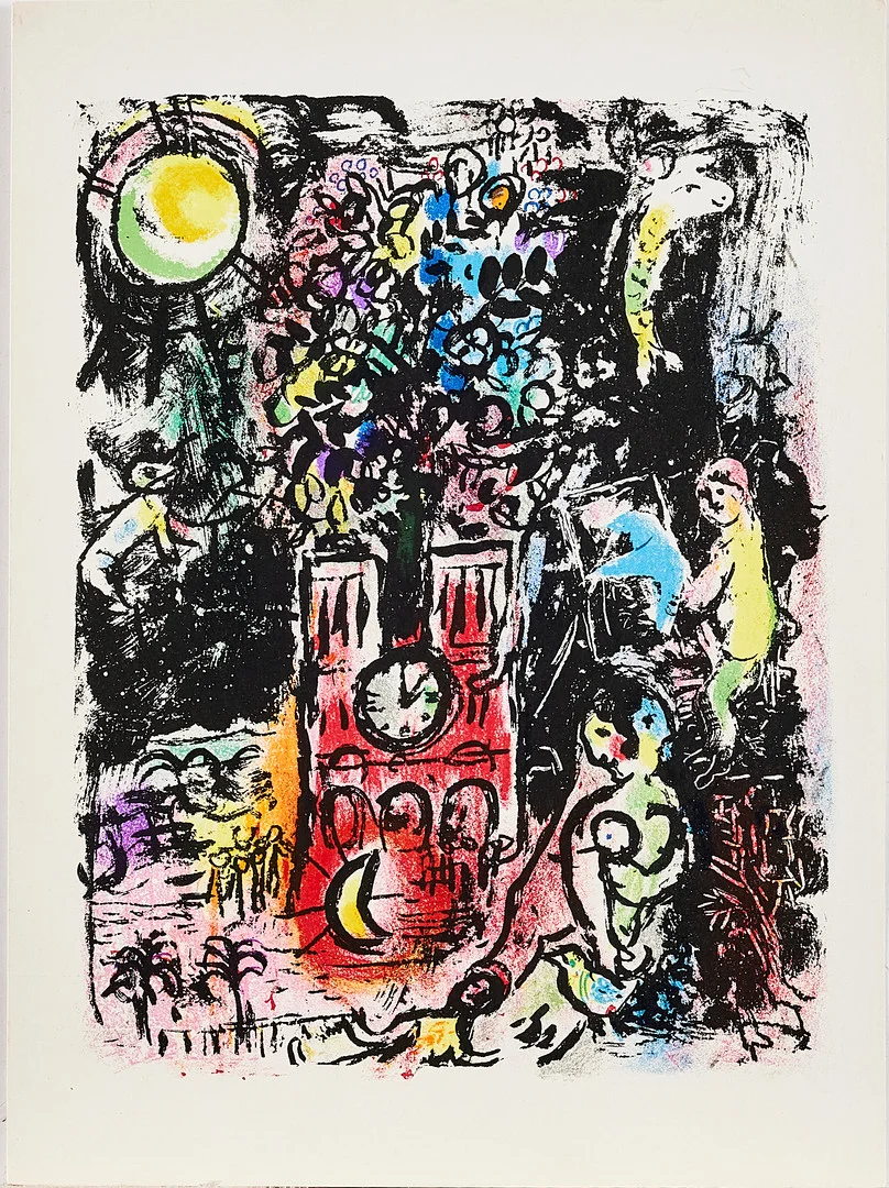MARC CHAGALL. EFTER. "L'arbre de Jesse", färglitografi, ur DLM, osignerad. — Engravings & Prints — Stockholms Auktionsverk Magasin 5