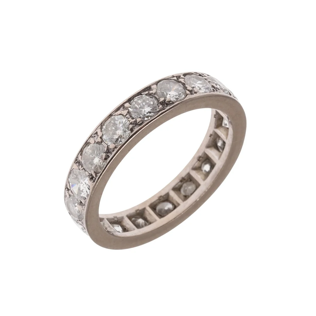 A DIAMOND SET FULL ETERNITY RING. — Rings — Lawrences Auctioneers