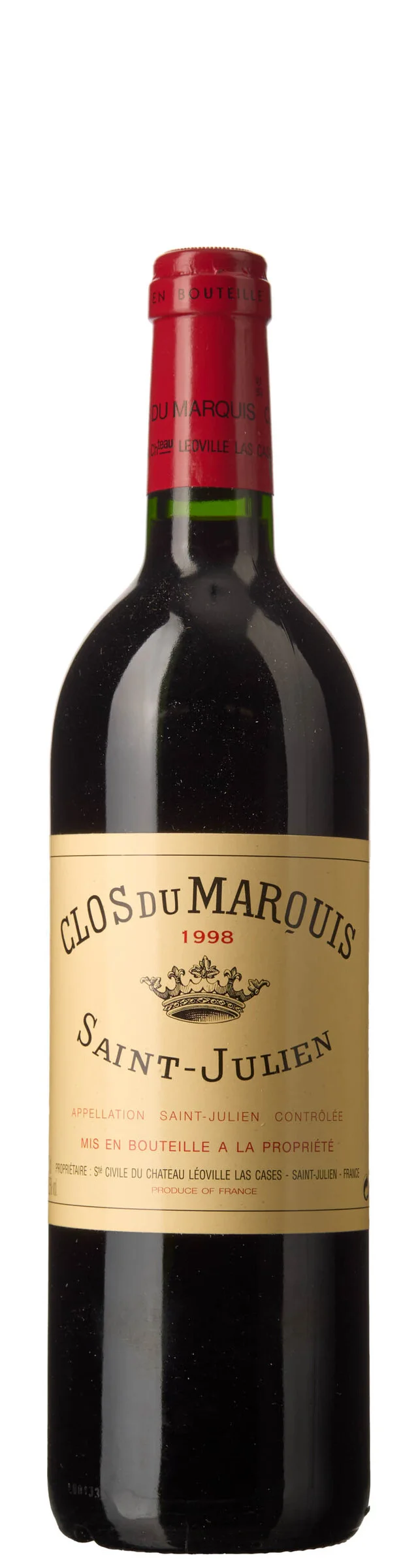 1 x Clos du Marquis 1998, Chateau Leoville Las Cases — 1 x Clos du Marquis 1998, Chateau Leoville Las Cases — Vin/Vin — Blomqvist