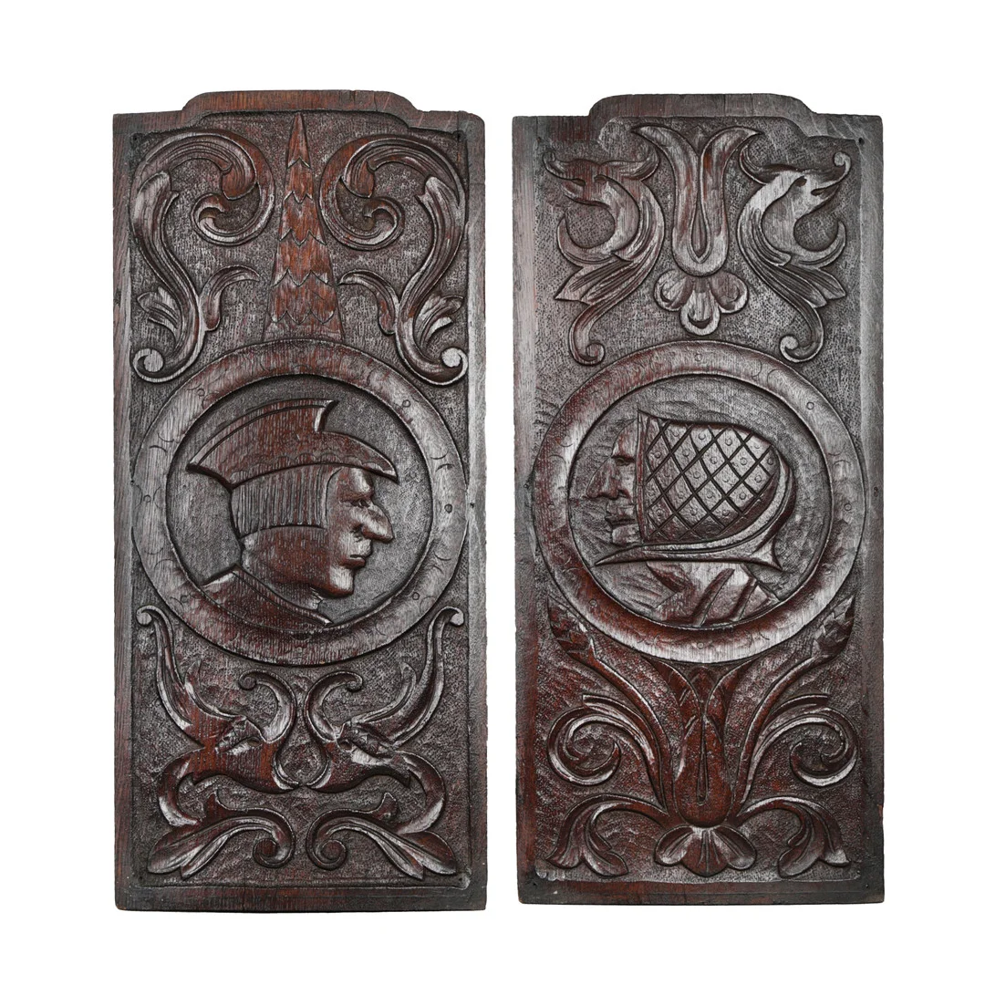A LARGE PAIR OF 17TH CENTURY ROMAYNE TYPE PANELS (2). — Other — Bishop & Miller