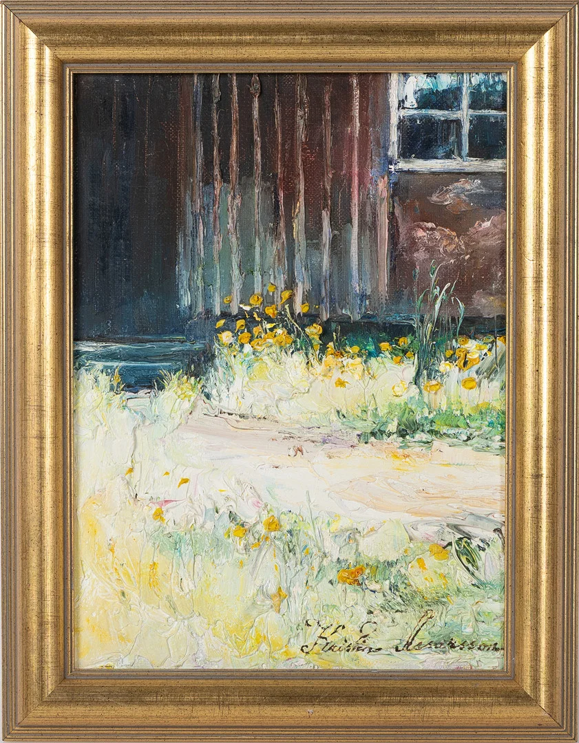 KRISTINA ASSARSSON (FÖDD 1957). "I maskrosornas tid", olja på duk. — Paintings — Stockholms Auktionsverk Helsingborg