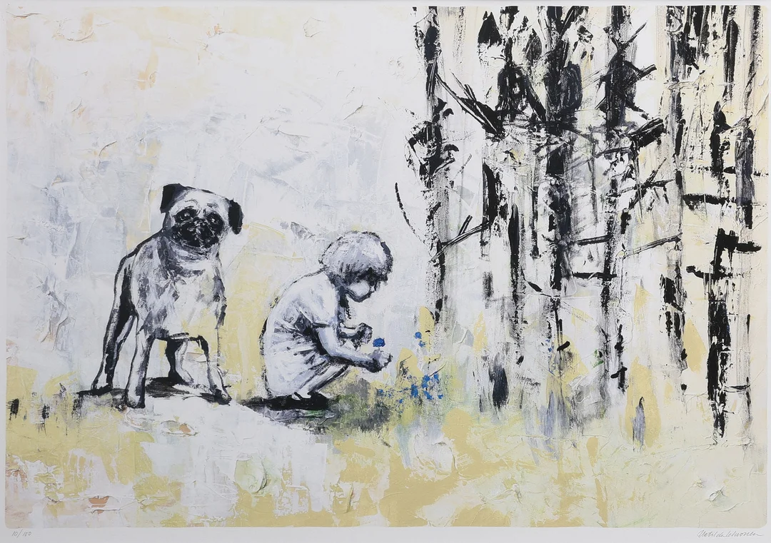 MATILDA LEHVONEN (FÖDD 1970). "COMPANION". — Engravings & Prints — Crafoord Auktioner Lund