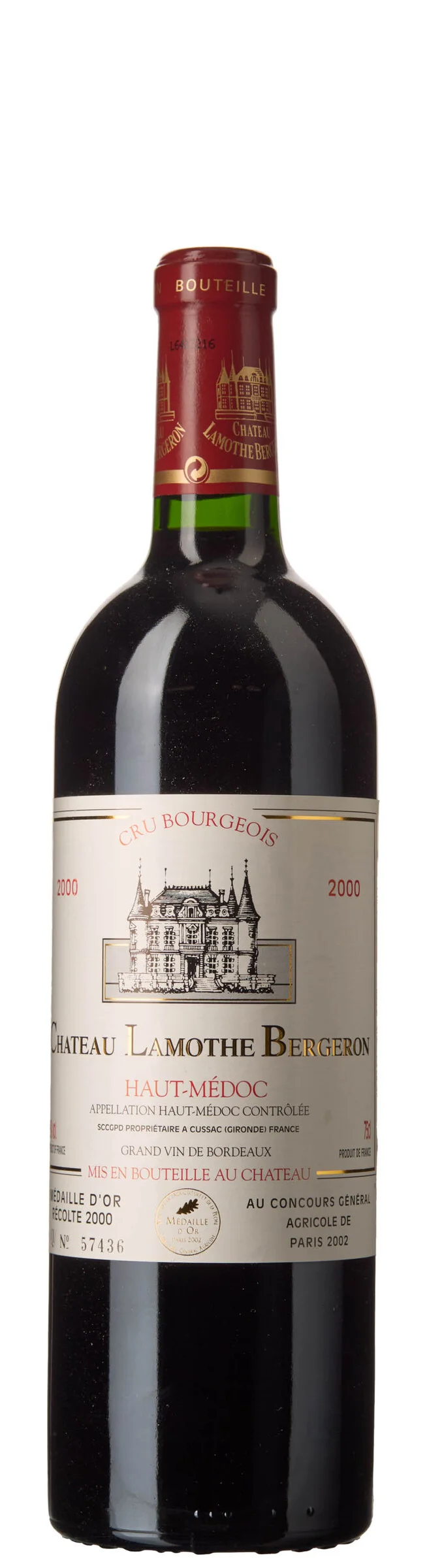 1 x Chateau Lamothe Bergeron 2000 — 1 x Chateau Lamothe Bergeron 2000 — Vin/Vin — Blomqvist