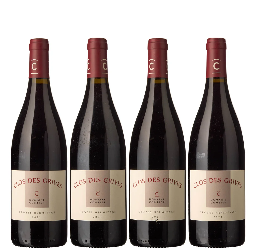 4 x Crozes Hermitage Clos des Grives 2021, Combier — 4 x Crozes Hermitage Clos des Grives 2021, Combier — Vin/Vin — Blomqvist