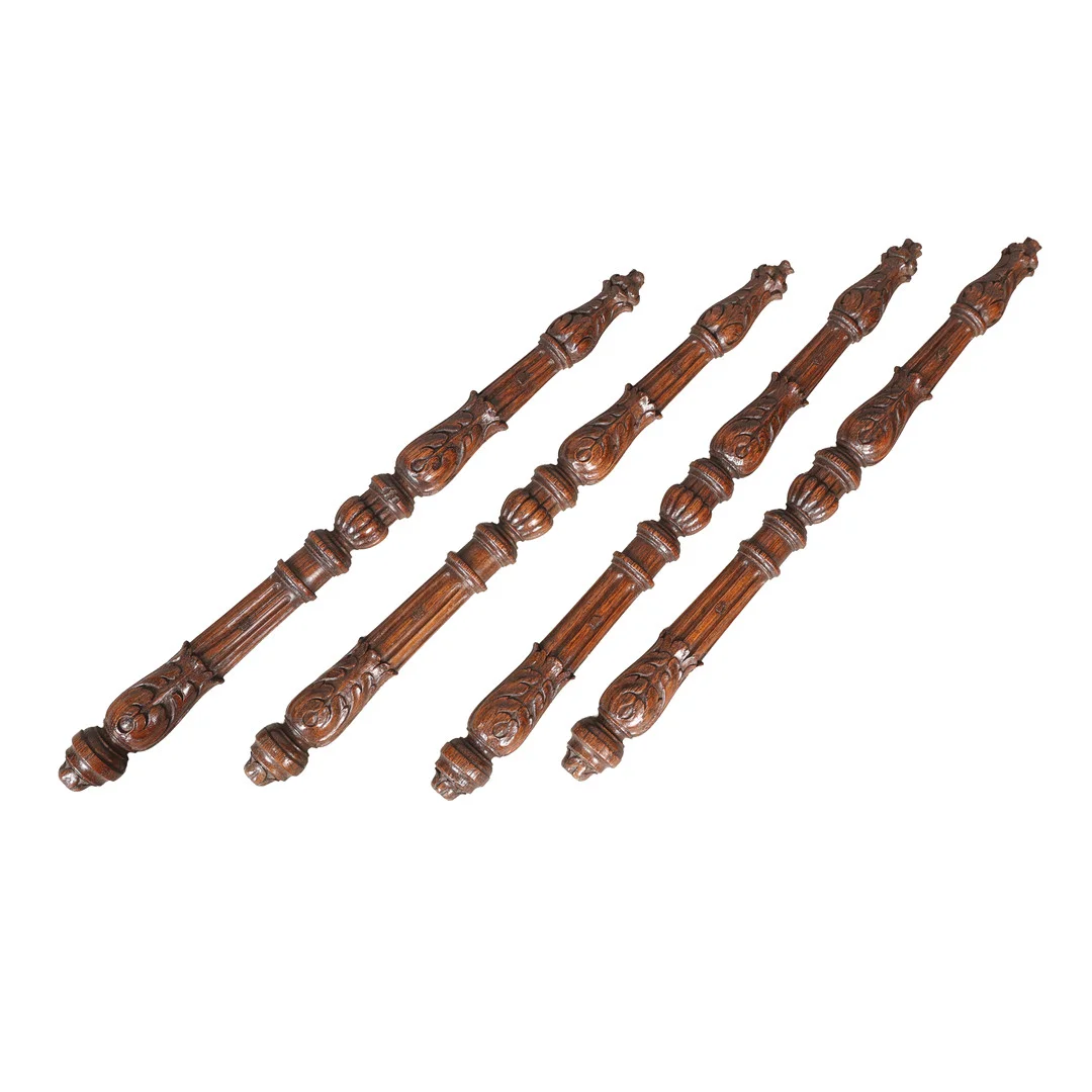 A SET OF 19TH CENTURY SPLIT BALUSTER APPLIQUES (4). — Other — Bishop & Miller