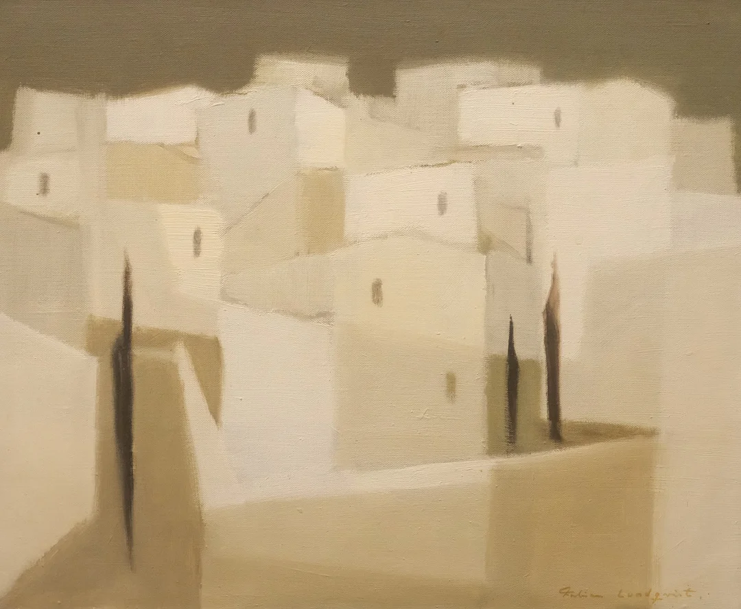 FABIAN LUNDQVIST. NORDAFRIKANSKT MOTIV, OLJA PÅ DUK. — Paintings — Björnssons Auktionskammare