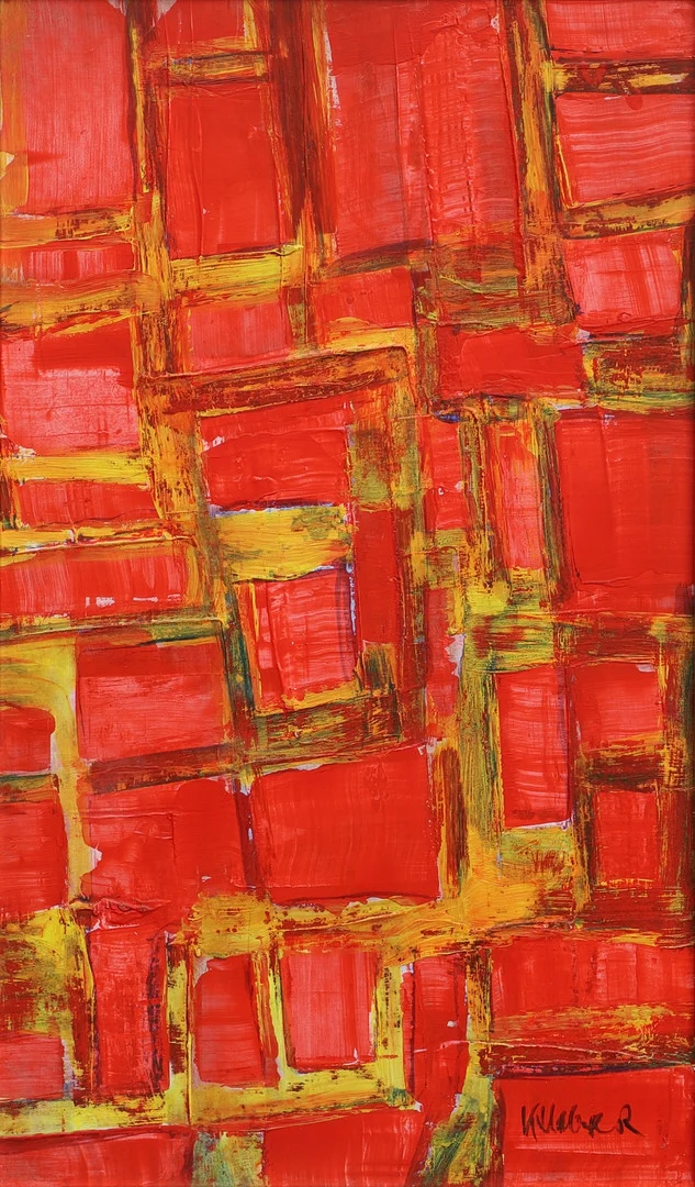 KJELL HOBJER. Olja på pannå, "Jazz", signerad. — Paintings — Ekenbergs Auktioner