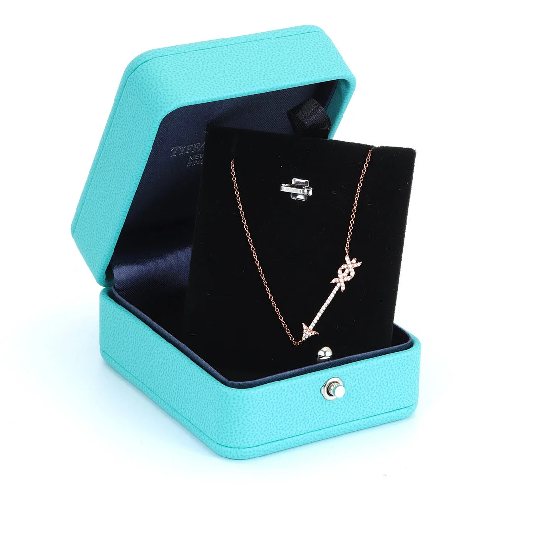 18CT GOLD TIFFANY & CO DIAMOND NECKLACE. — Necklace — Chalkwell Auctions