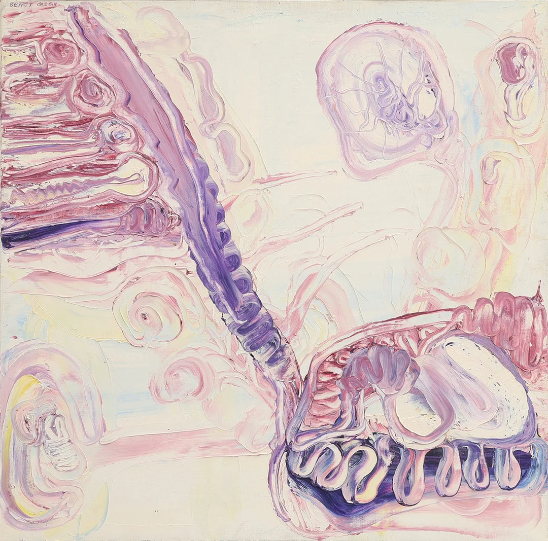 BENGT OLSON. OLJA PÅ DUK, KOMPOSITION, SIGNERAD. — Paintings — Crafoord Auktioner Lund