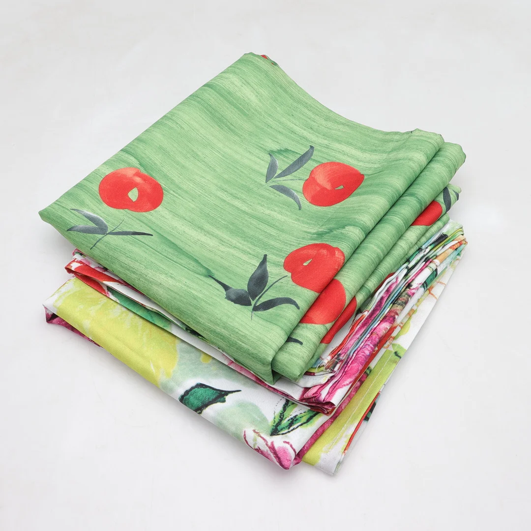 DUKAR, 2 st, polyester, Lena Linderholm 2000-tal. — European Carpets & Textiles — Gomér & Andersson Norrköping