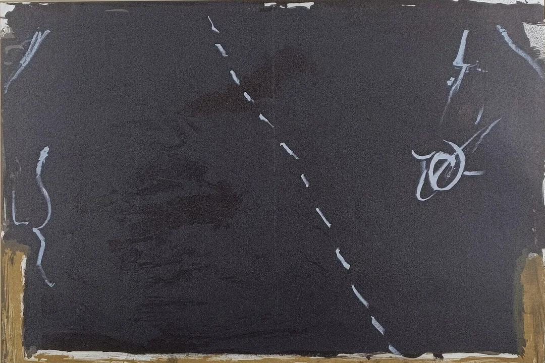 TÀPIES, ANTONI. NACH. Original Farblithografie aus Derrière le miroir. Nr. 168. 1967. — Engravings & Prints — Auktionshaus Blank