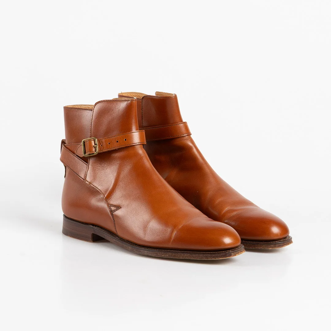 Crockett & Jones, Skor, Jodhpurs, 1 par, storlek 39, med skokartong och skopåsar. — Vintage & Designer Fashion — Stockholms Auktionsverk Helsingborg