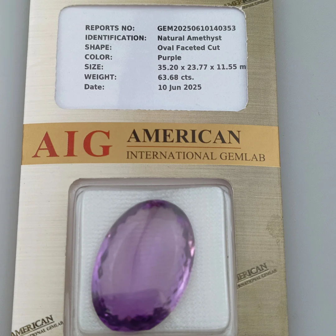 63.68ct Amethyst Gemstone Sealed. — Gemstones — Auktionshaus Blank