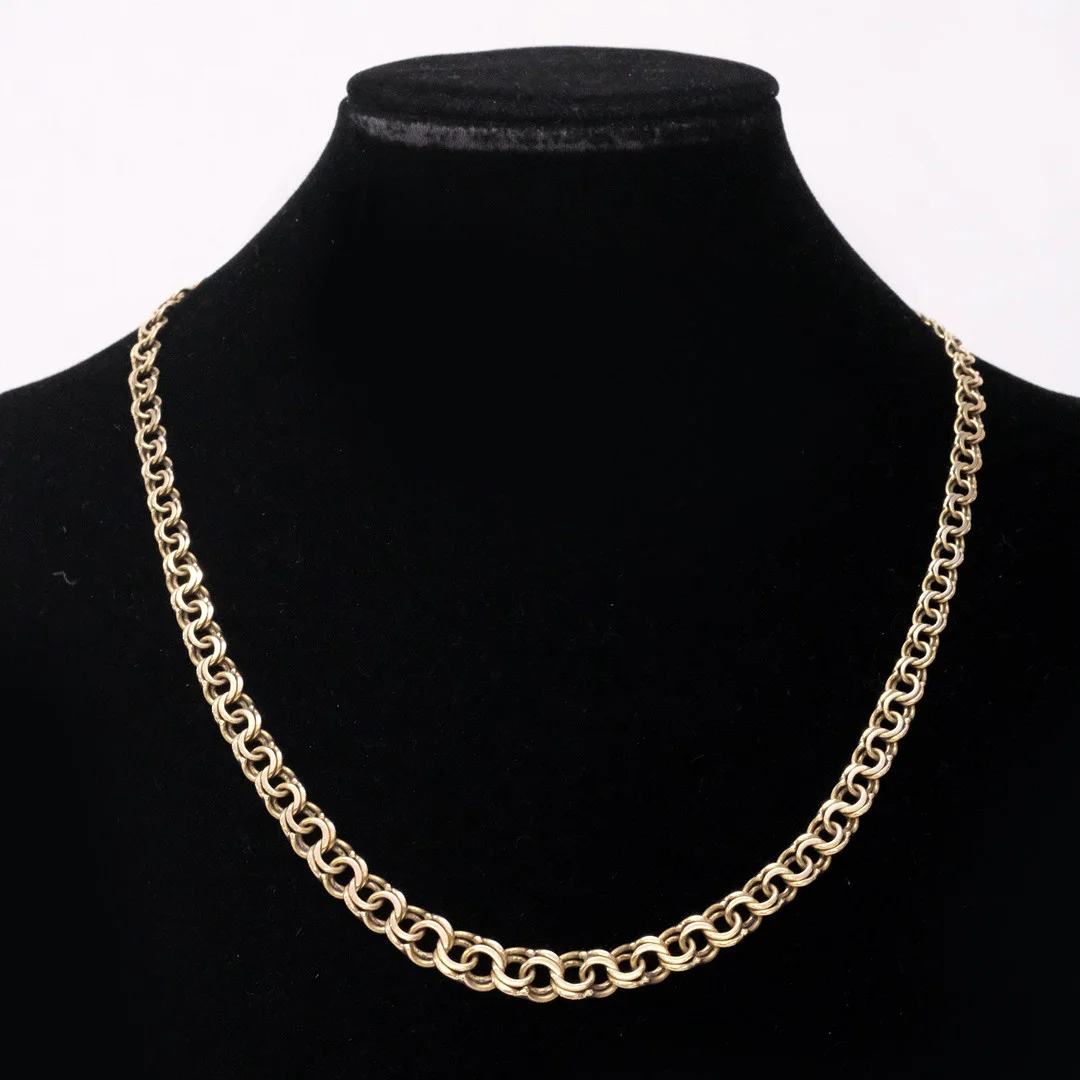 COLLIER, BISMARCKLÄNK, 18K GULD. — Necklace — Björnssons Auktionskammare