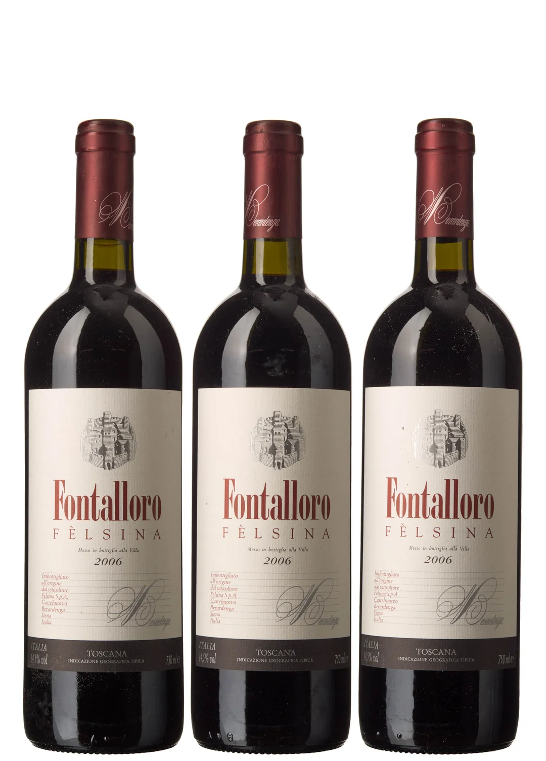 3 x Fontalloro 2006, Felsina — 3 x Fontalloro 2006, Felsina — Vin/Vin — Blomqvist