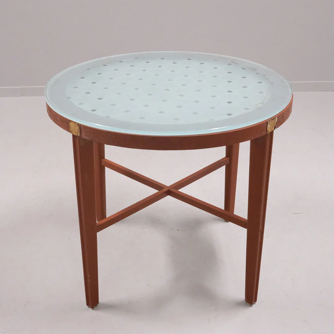 BORD MED GLASSKIVA, ART DECO. — Tables — Björnssons Auktionskammare