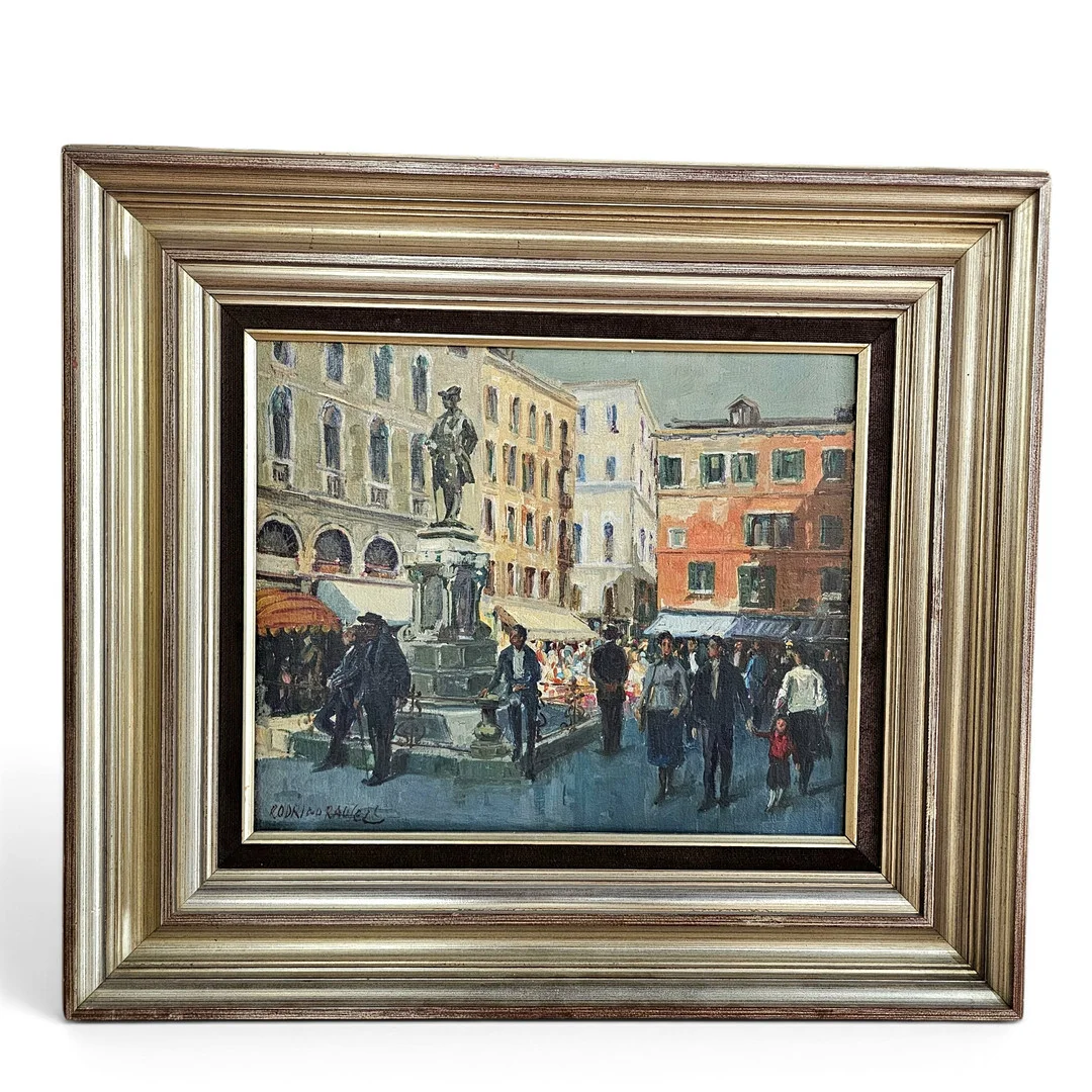 RODRIGO RAUSELL. "Campo de San Bartolomé, 77", óleo sobre lienzo. — Paintings — Arce Auctions
