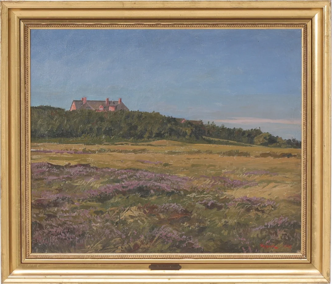 Fritz Kraul: The Rågegården in Rågeleje — Paintings and sculptures/Older pictorial arts — Lauritz