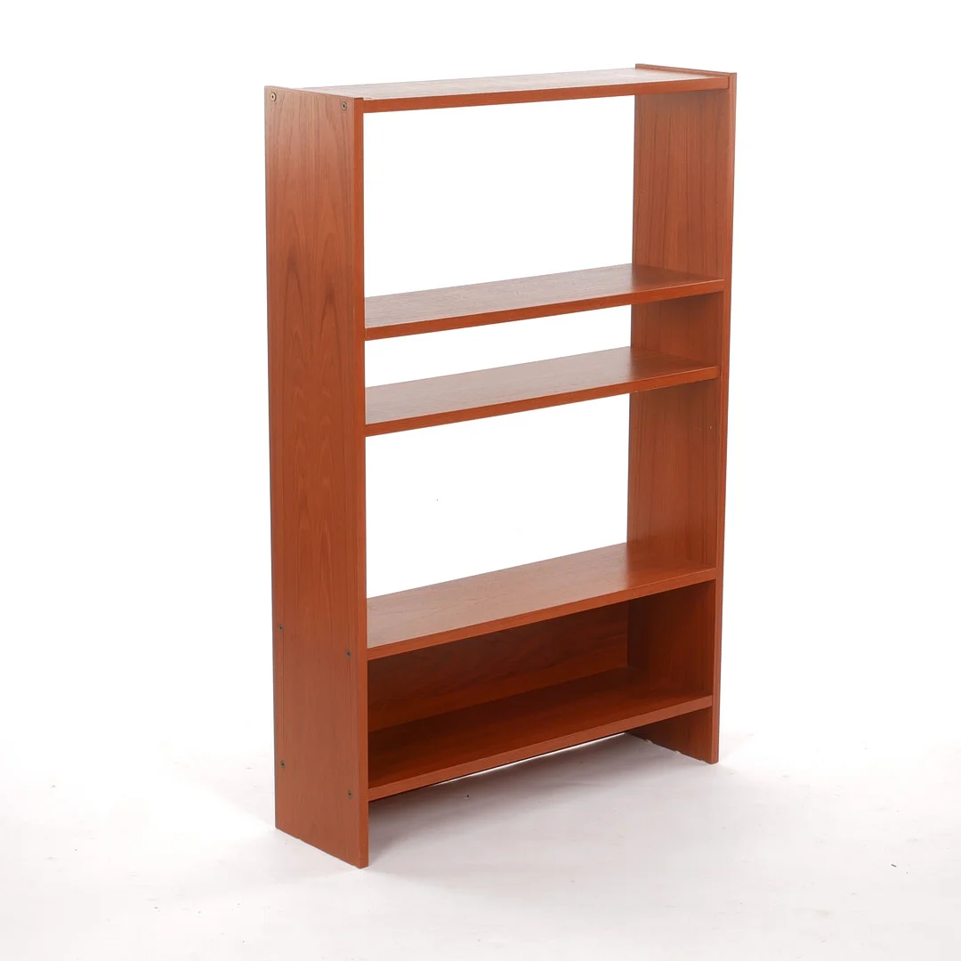 BOKHYLLA, teakfanerad, 1960-tal. — Cupboards, Cabinets & Shelves — Auktionsfirma Kenneth Svensson i Kalmar