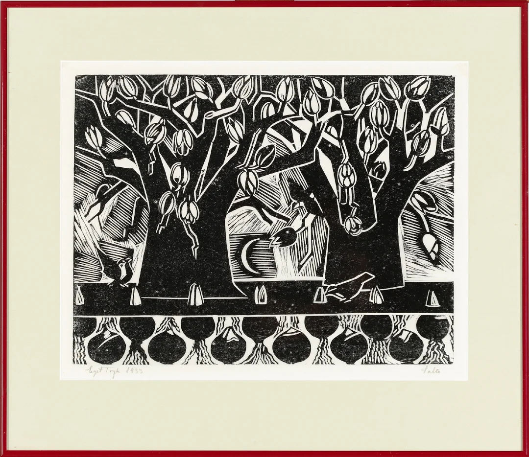 Axel Salto (1889-1961). Woodcut on paper — Paintings and sculptures/Prints and photography — Lauritz