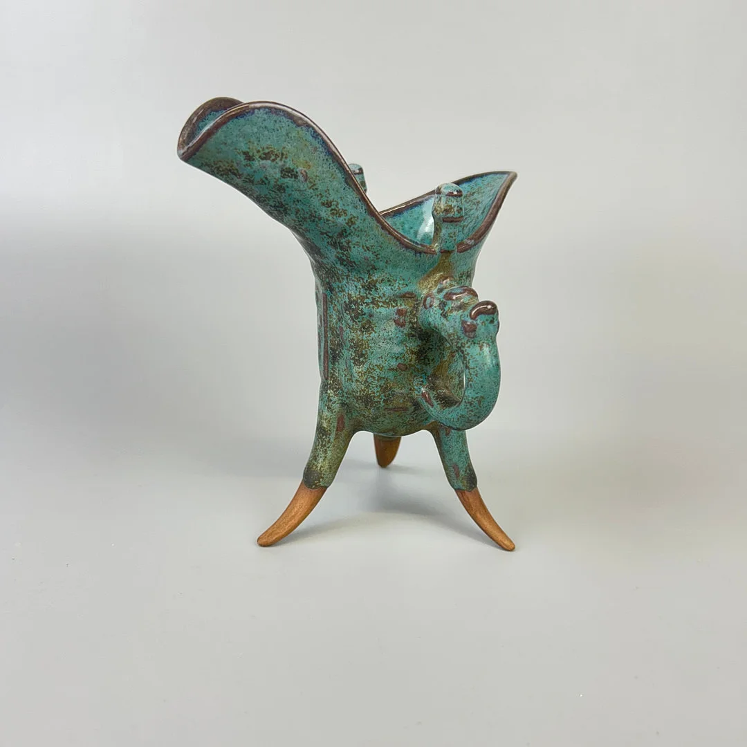 CHINESE POTTERY JUI CUP. — Ceramics & Porcelain — Chalkwell Auctions