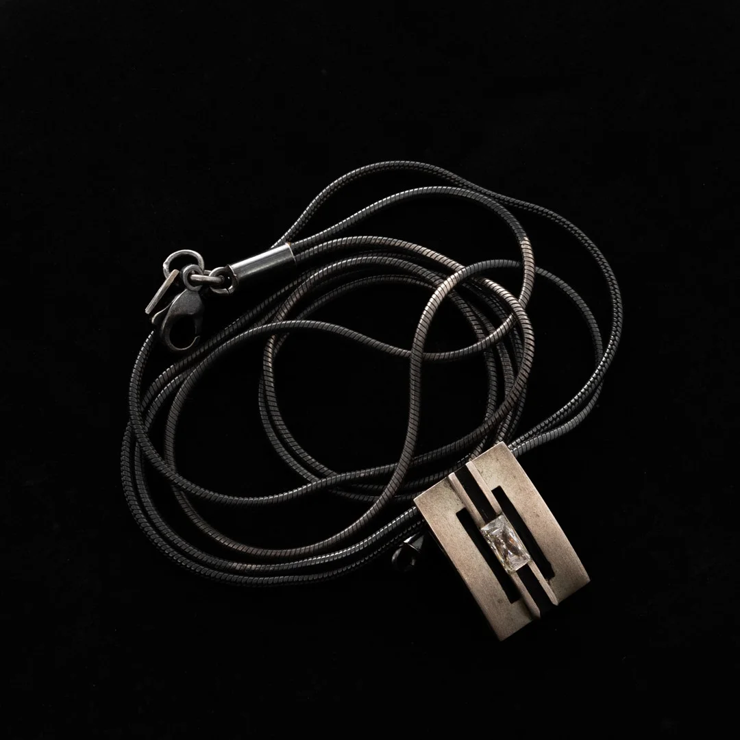 COLLIER, Sterlingsilver, Cubic zirkon, Studio Y. — Necklace — Garpenhus Auktioner