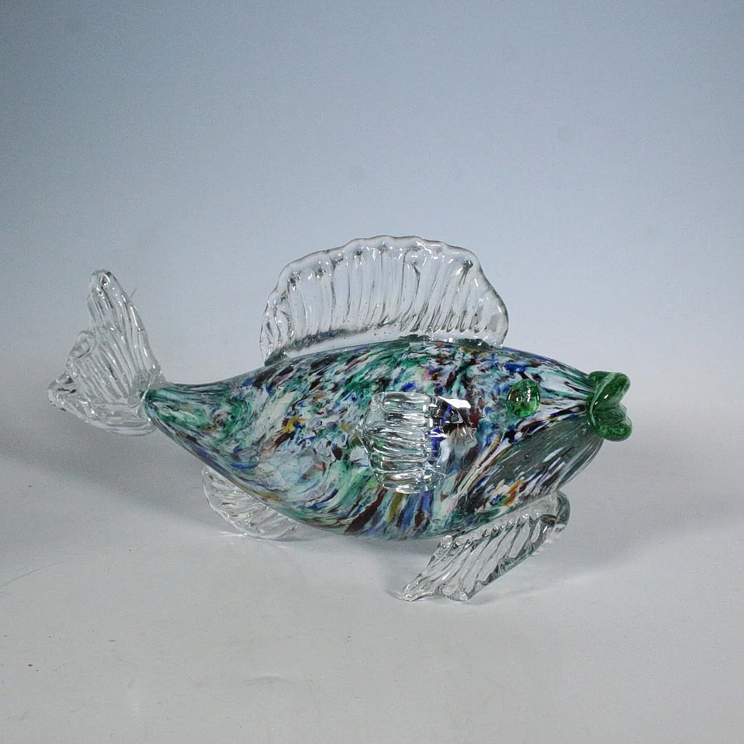 Glasskulptur in Form eines Fisches. — Art glass — Stockholms Auktionsverk Düsseldorf/Neuss