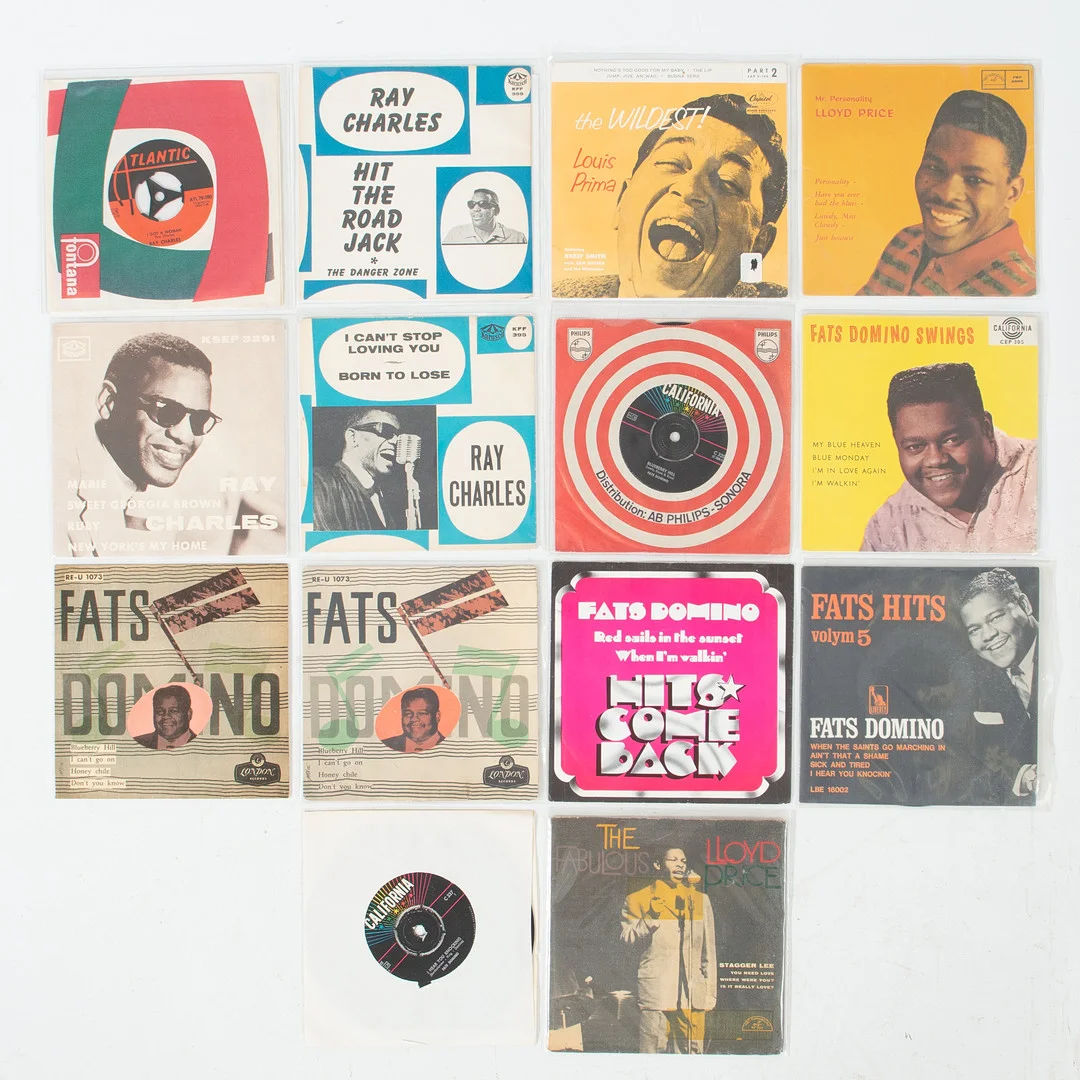 PARTI SINGLAR. 7", 14 stycken. — Audio, Vinyl & Hi-Fi — Laholms Auktionskammare