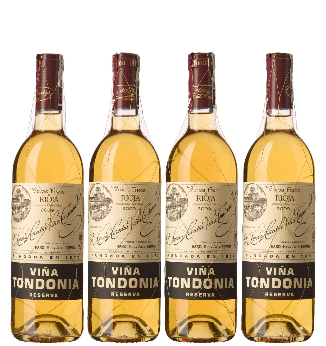 4 x Rioja Reserva Blanco Vina Tondonia 2009, Lopez de Heredia — 4 x Rioja Reserva Blanco Vina Tondonia 2009, Lopez de Heredia — Vin/Vin — Blomqvist