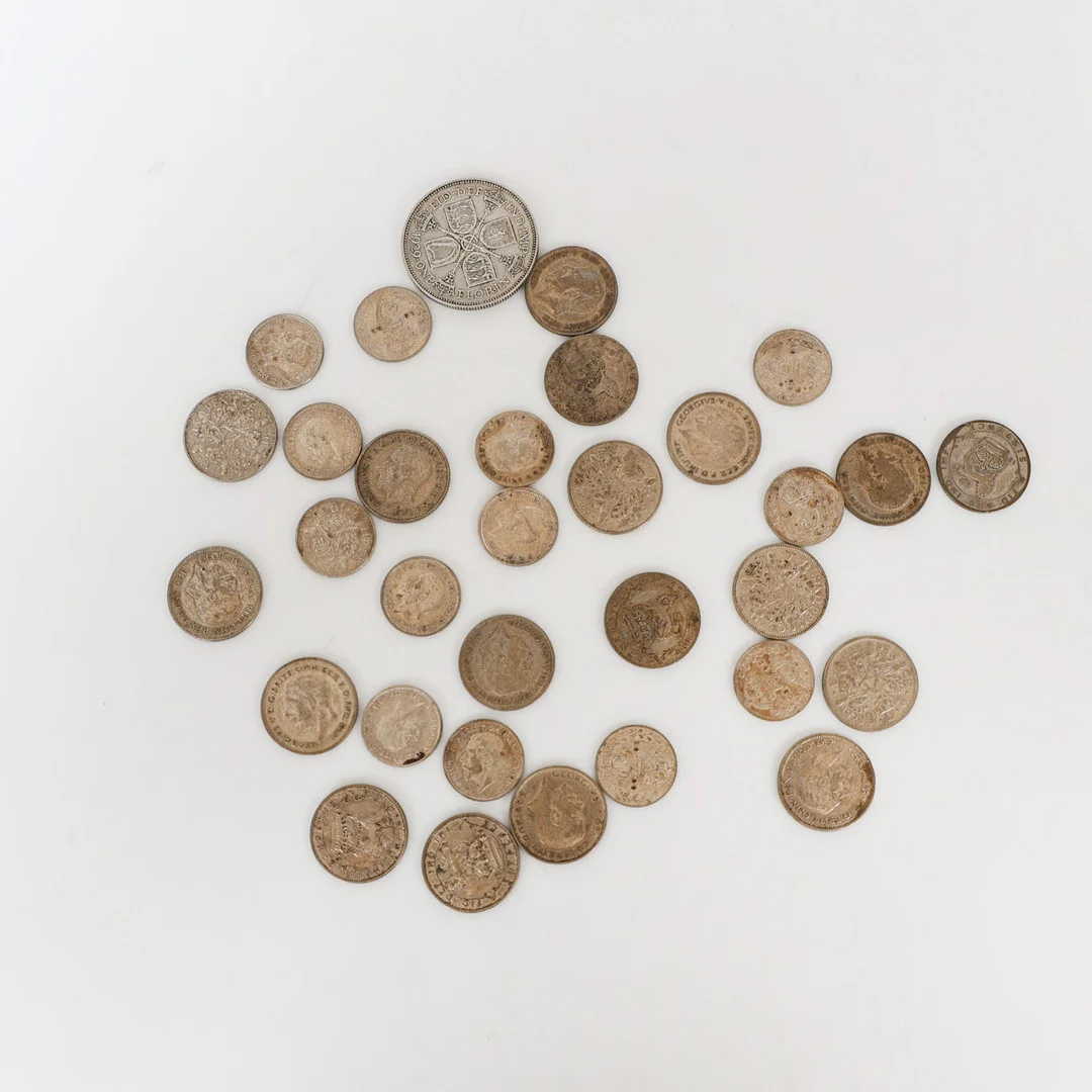 A COLLECTION OF PRE-1947 SILVER COINAGE (QTY). — Coins & Banknotes — Bishop & Miller