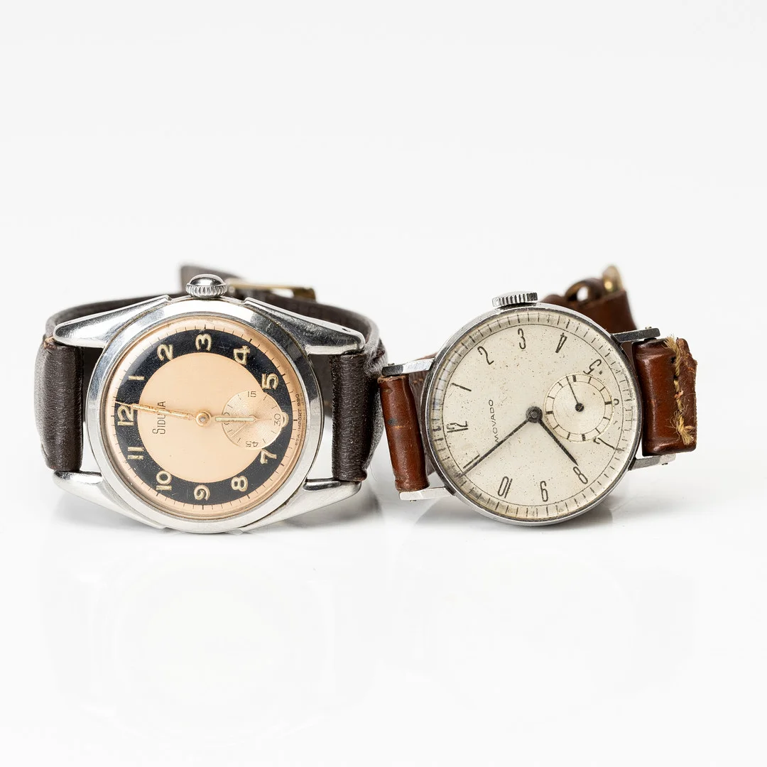 ARMBANDSUR, 2 st, Movado samt Siduna, 1940-/1950-tal. — Wristwatches — Auktionshuset Kolonn