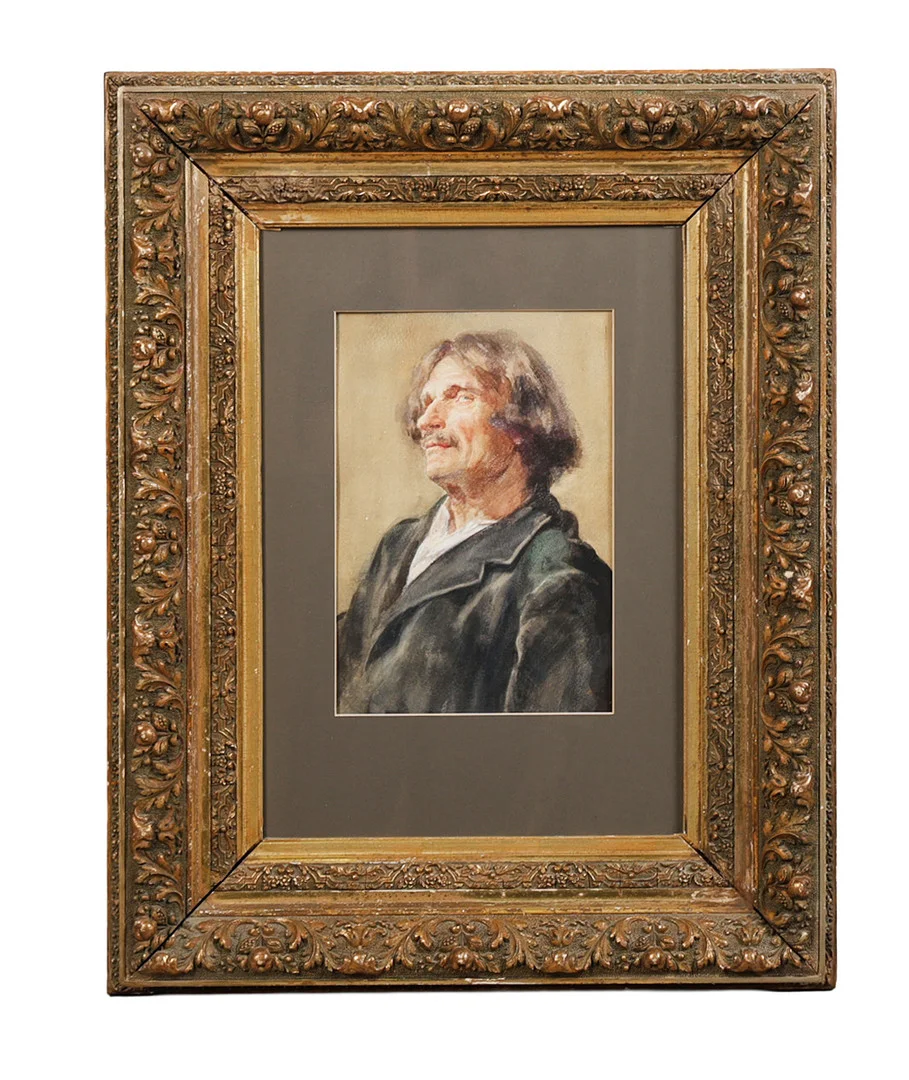 CONTINENTAL SCHOOL 19TH / 20TH CENTURY, STUDY OF A MAN. — Paintings — Bishop & Miller