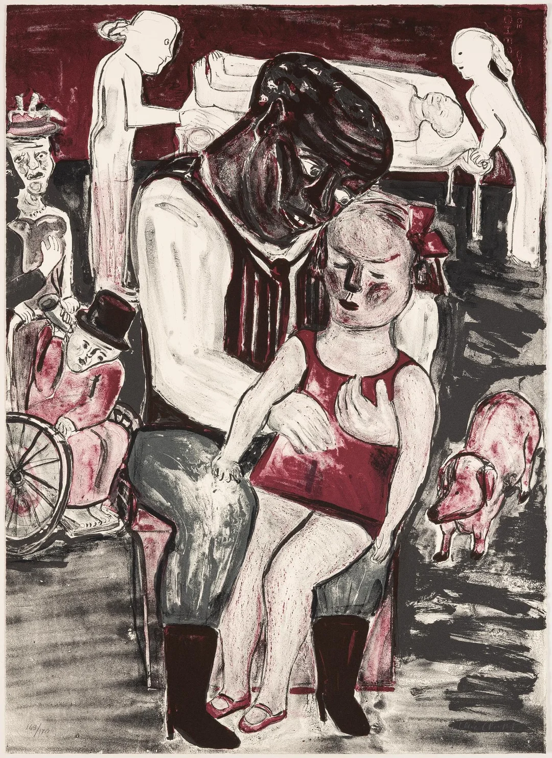 Lena Cronqvist, Utan titel, ur mappen: "August Strindberg, Ett Drömspel". — Konst/Grafik — Bukowskis