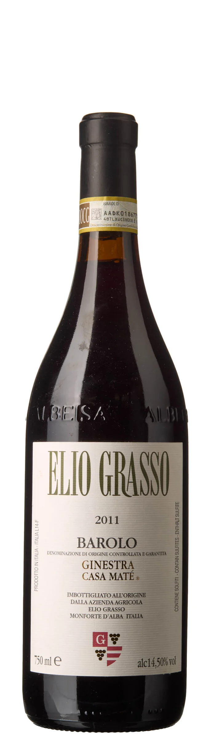 1 x Barolo Ginestra Casa Mate 2011, Elio Grasso — 1 x Barolo Ginestra Casa Mate 2011, Elio Grasso — Vin/Vin — Blomqvist