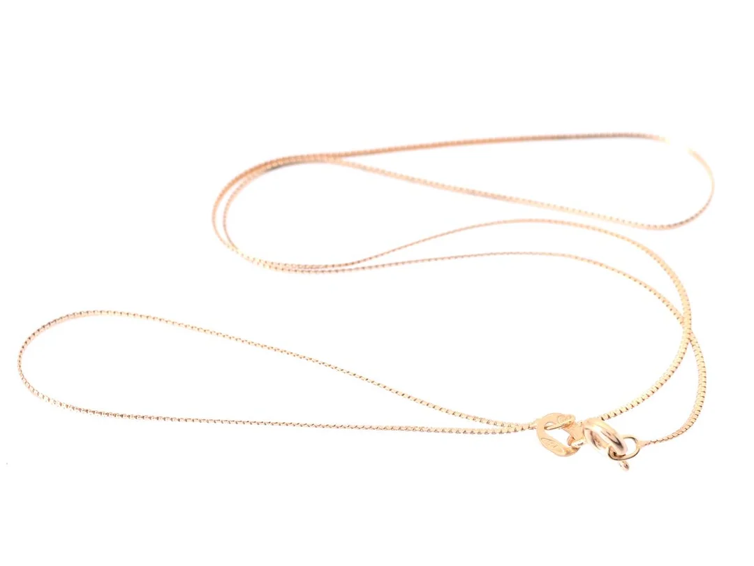 HALSKEDJA, 18K guld, fantasilänk, längd ca 42 cm, vikt ca 1,3 g. — Smycken/Halskedja — Kaplans