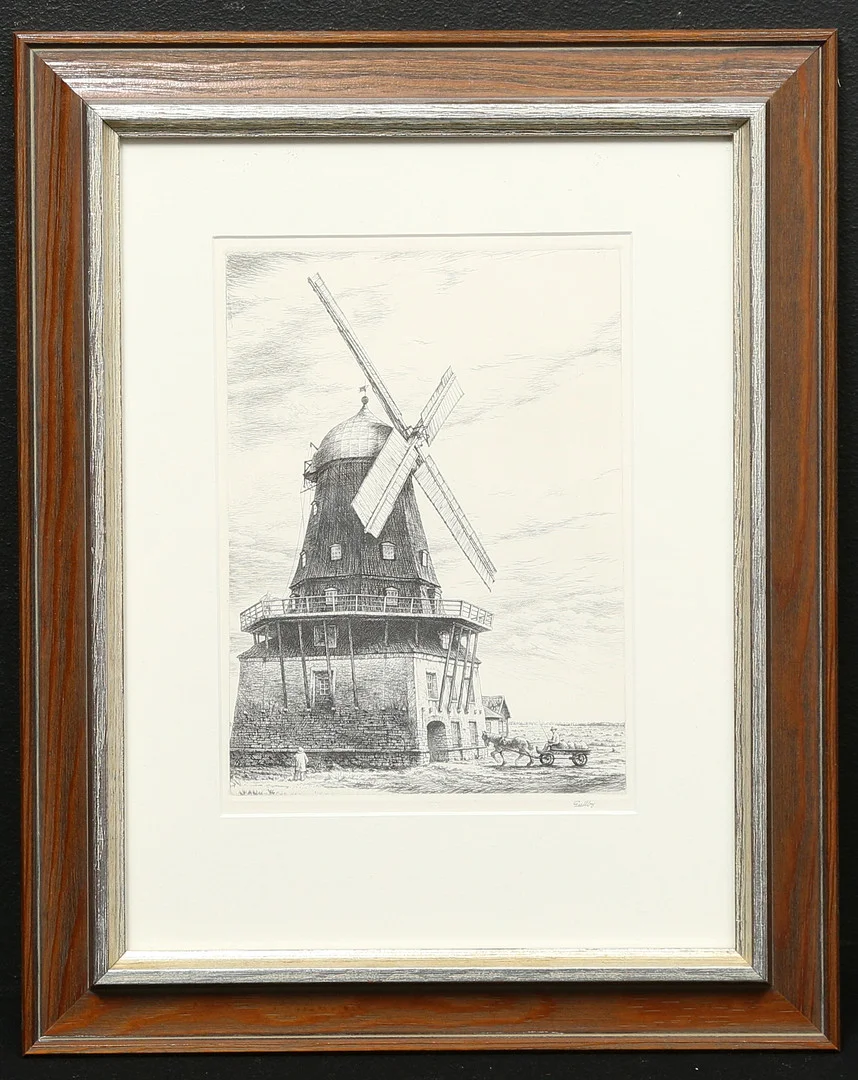 FOLKE GULLBY. etsning, signerad. — Engravings & Prints — Gomér & Andersson Linköping
