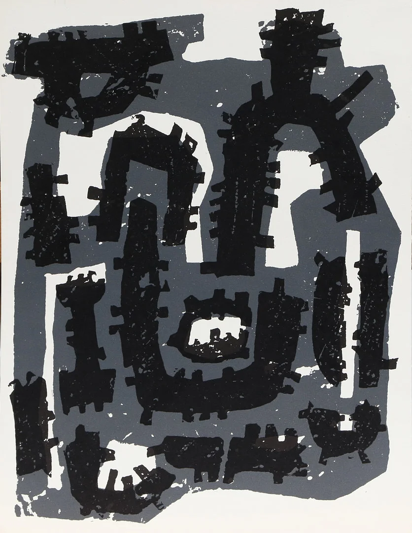 RAOUL UBAC. GRAFISKT BLAD, ur xxe siecle 10, osignerat. — Engravings & Prints — Kalmar Auktionsverk